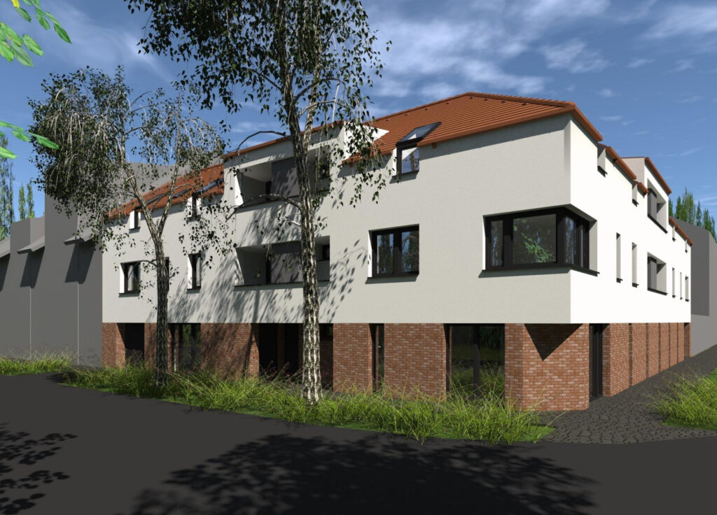 Szeged Liszt Hajós utca Társasház Látvány Terv