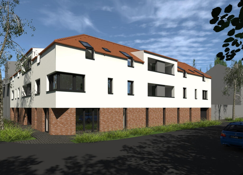 Szeged Liszt Hajós utca Társasház Látvány Terv