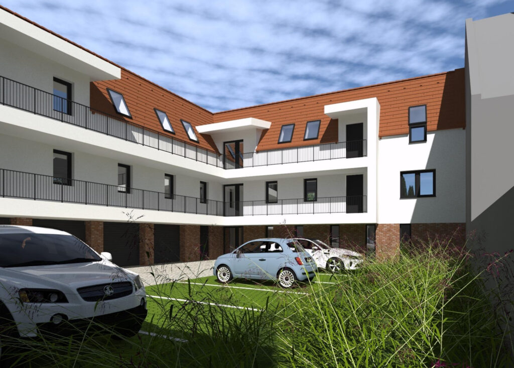 Szeged Liszt Hajós utca Társasház Látvány Terv